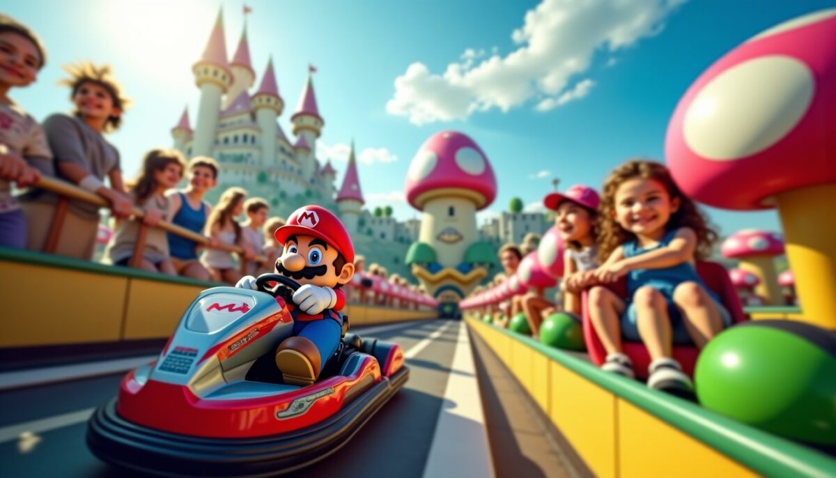 Découvrez un avant-goût exclusif du Mario Kart Ride de Super Nintendo World en vidéo